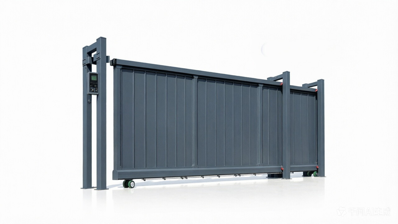 Custom Aluminum Alloy Sectional Sliding Gate, Automatic Electric Segment Slide Driveway Gate For Villa Yard Factory - 图片 4