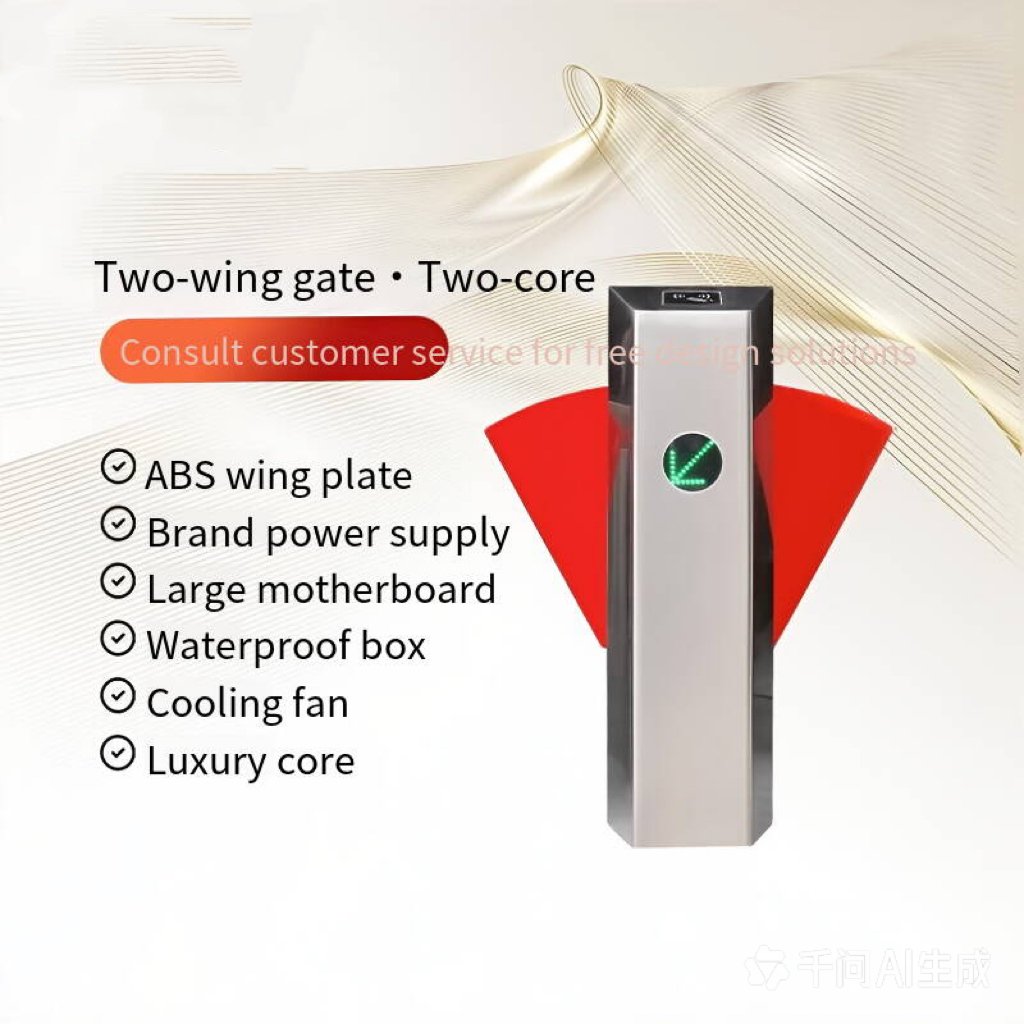 Stainless Steel Pedestrian Access Control Turnstile Gate, RFID Card Face Recognition Security Entrance Turn‑stile - 图片 10