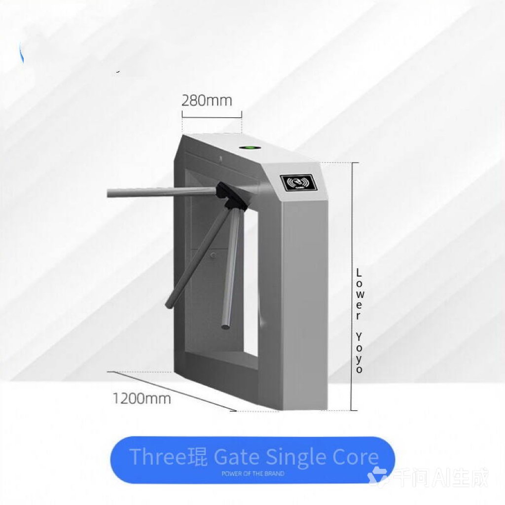 Stainless Steel Pedestrian Access Control Turnstile Gate, RFID Card Face Recognition Security Entrance Turn‑stile - 图片 9