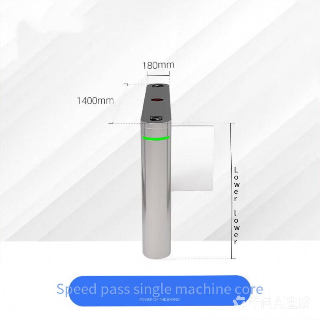 Stainless Steel Pedestrian Access Control Turnstile Gate, RFID Card Face Recognition Security Entrance Turn‑stile - 图片 7