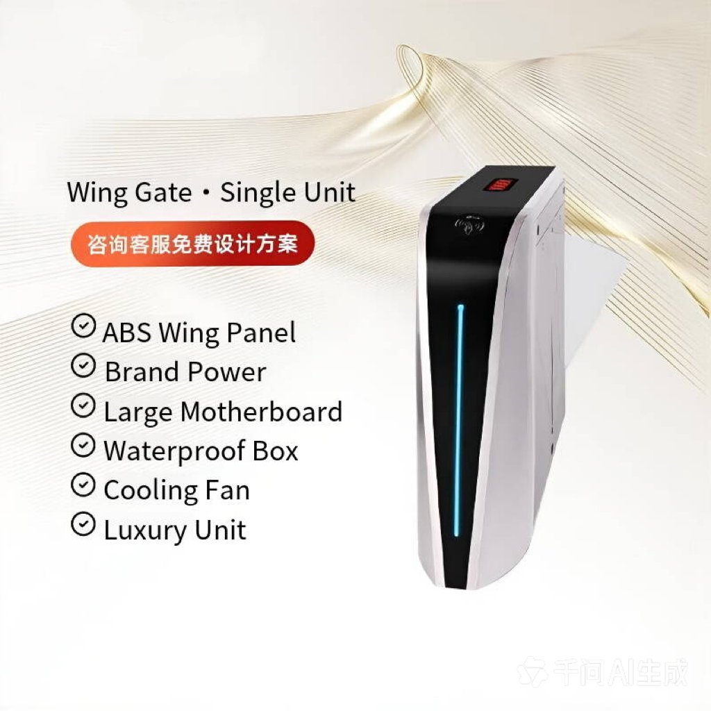 Stainless Steel Pedestrian Access Control Turnstile Gate, RFID Card Face Recognition Security Entrance Turn‑stile - 图片 5