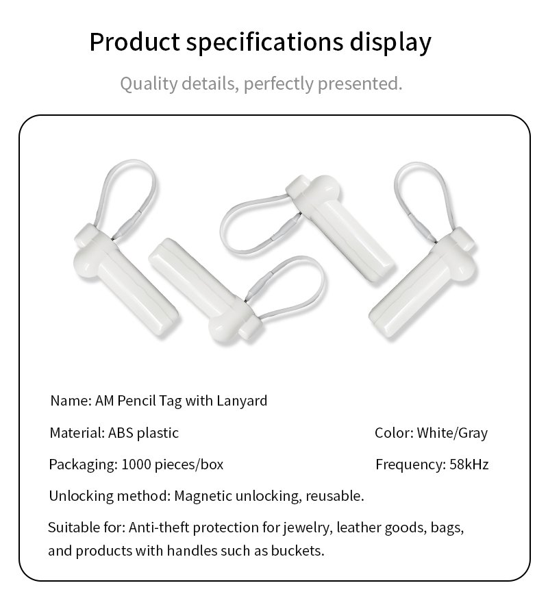 EAS Security Tags with Lanyard | Hammerhead Anti-Theft Tags - 图片 5